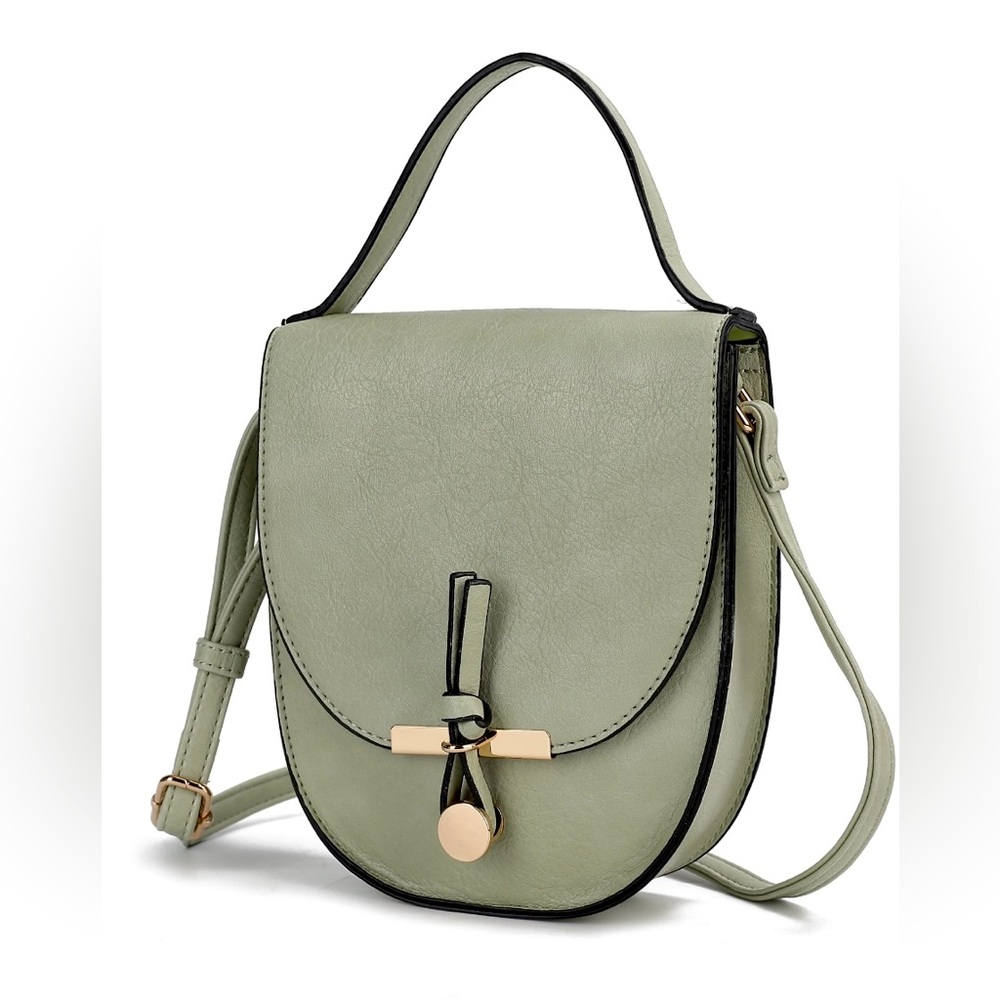 Deluxity Los Angeles Vegan Leather Green Crossbody